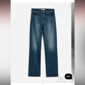 Madewell 

The Longline Straight Jean - Greendale wash